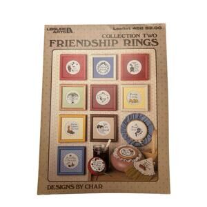 Vintage Friendship Rings Cross Stitch Design Leaflet #452 13 designs 1986